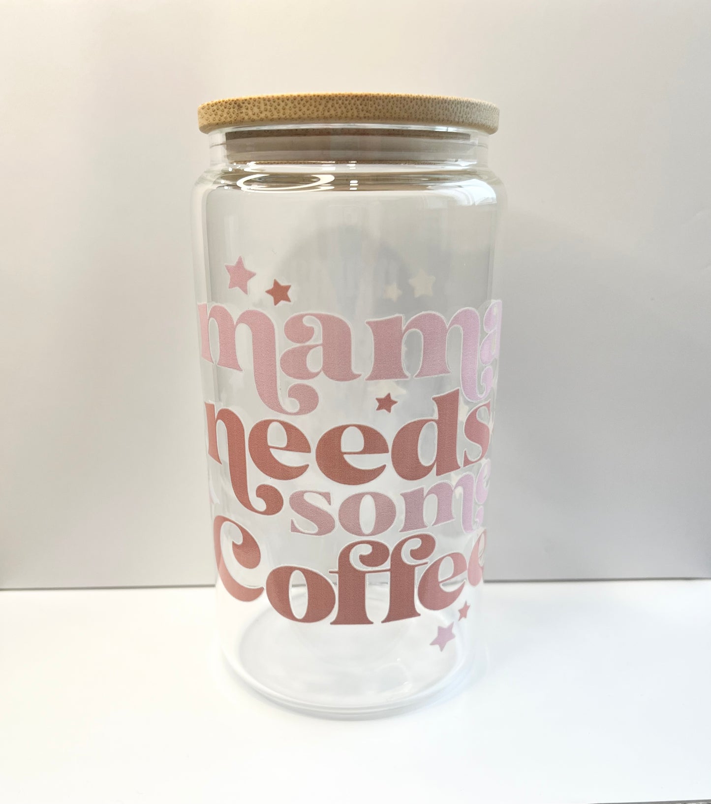 Mama needs some coffee Glass Cup